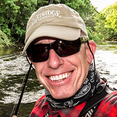 Darryl Mooney Fly Dresser tying at The Antrim Fly Fair 2022