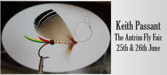 Keith Passant Fly Dresser at The Antrim Fly Fair @ The Irish Game Fair Shanes Castle 25th & 26th June 2022