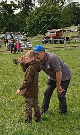 Kids Casting Demos at the Antrim Fly Fair with Ray McKeeman Straid Fishery