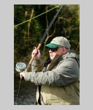 Pat Mulholland Fly Dresser tying at The Antrim Fly Fair 2022