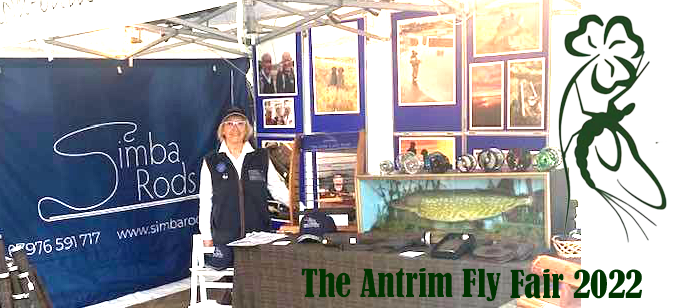 Simba Scottish Fly Rods Jane & Simon Barnes at the Antrim Fly Fair 2022