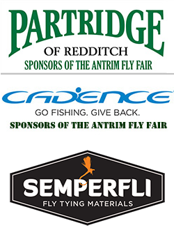 Sponsors of The Antrim Fly Fair 2022 - Partridge of Redditch, Cadence, Semperfli