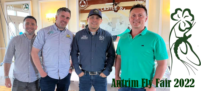 Tony McCann, Mark McLoone, John Maduro & Ryan Houston at the Antrim Fly Fair 2022
