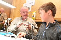 Trevor Greene Fly Dresser tying at The Antrim Fly Fair 2022
